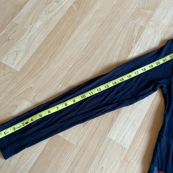 Womens Desigual Black Long Sleeve Dress with Colorful Print Size Large - Picture 8 of 9